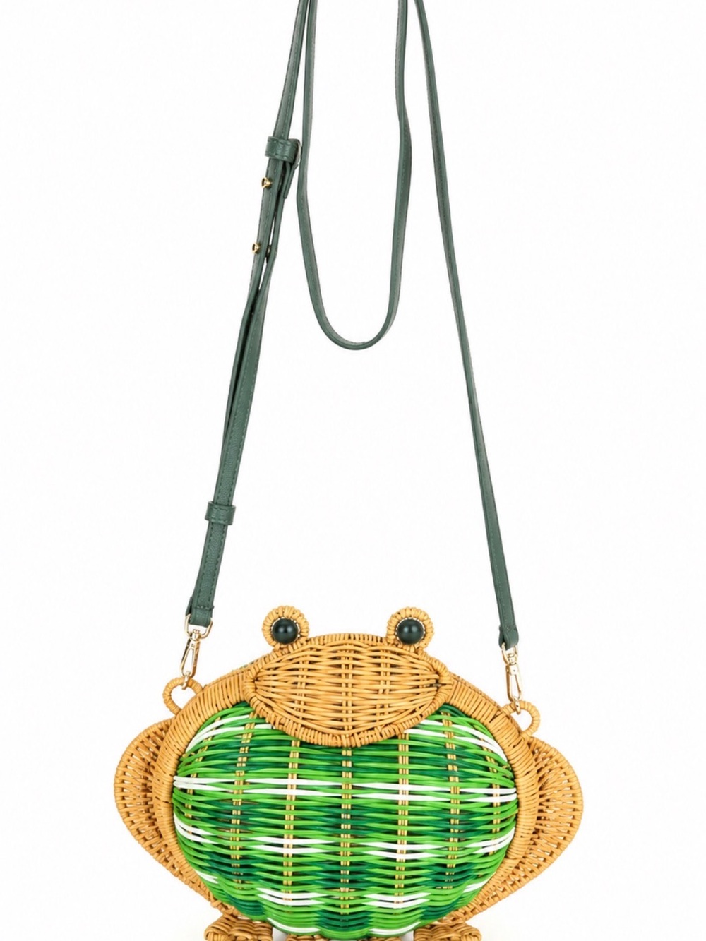 NWOT Rare Kate Spade Frog Wicker Crossbody Bag | Novelty Collectible | Never Use - Picture 3 of 3